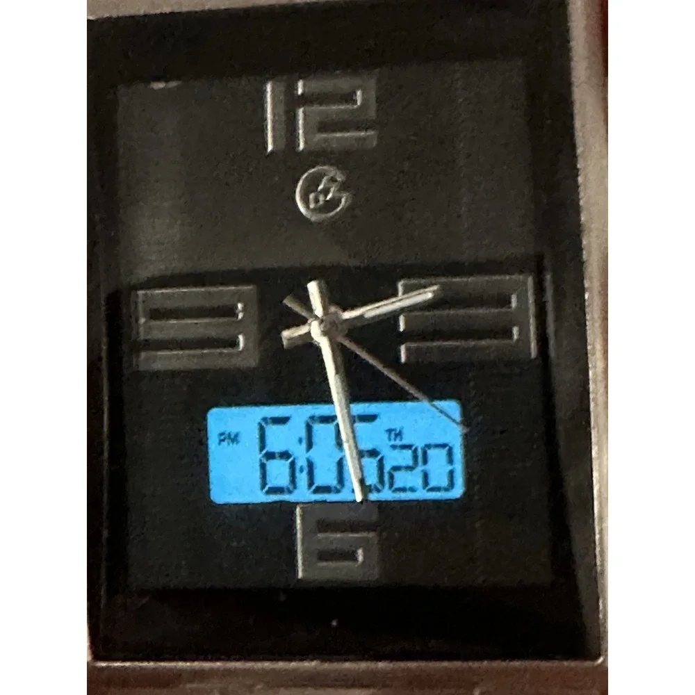 George‎ GEO22940W Mens Tank Watch New Battery 34MM 8